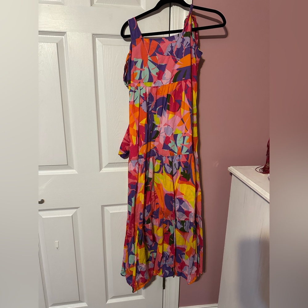 Jude Connally Multicolor Asymmetrical Dress